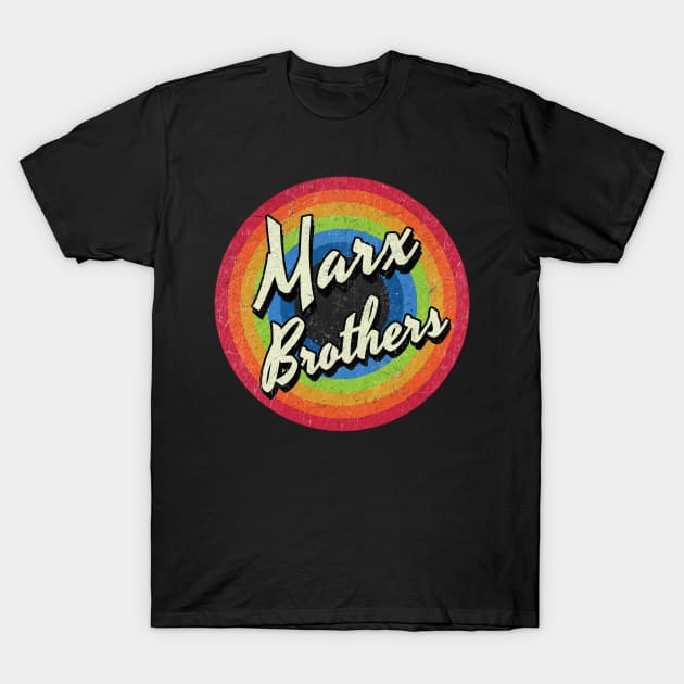 Vintage Style circle - marx brothers T-Shirt by henryshifter